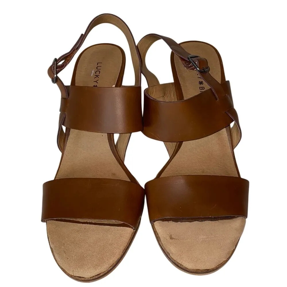 Lucky Brand Veneesha Leather Strap Sandals 8 - Image 2