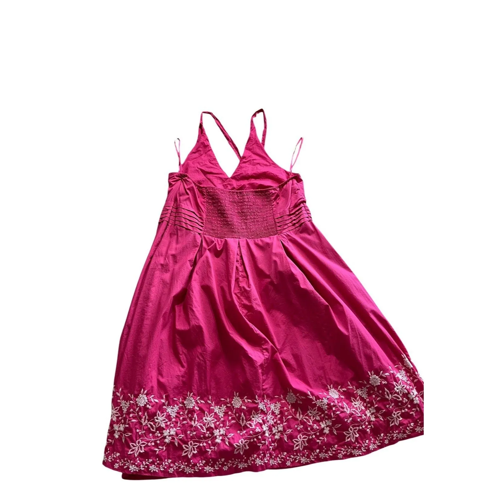 Tweeds Pink Halter Neck Midi Dress Embroidered Size 22w TWEE PREPPY SUMMER - Image 3