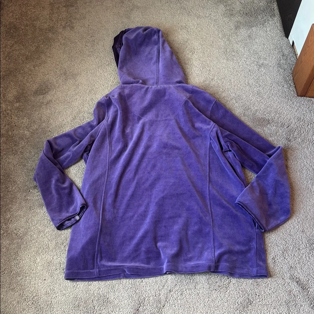 Classic Elements Purple Velour Tracksuit/Lounge Set SIZE XL - Image 5