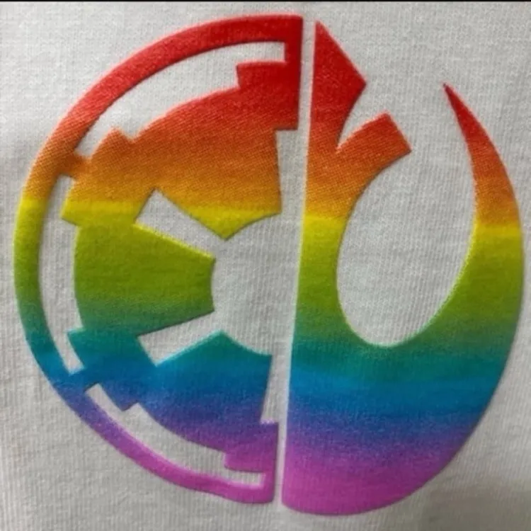 Disney parks star wars pride millennium falcon spirit jersey NWT M - Image 3