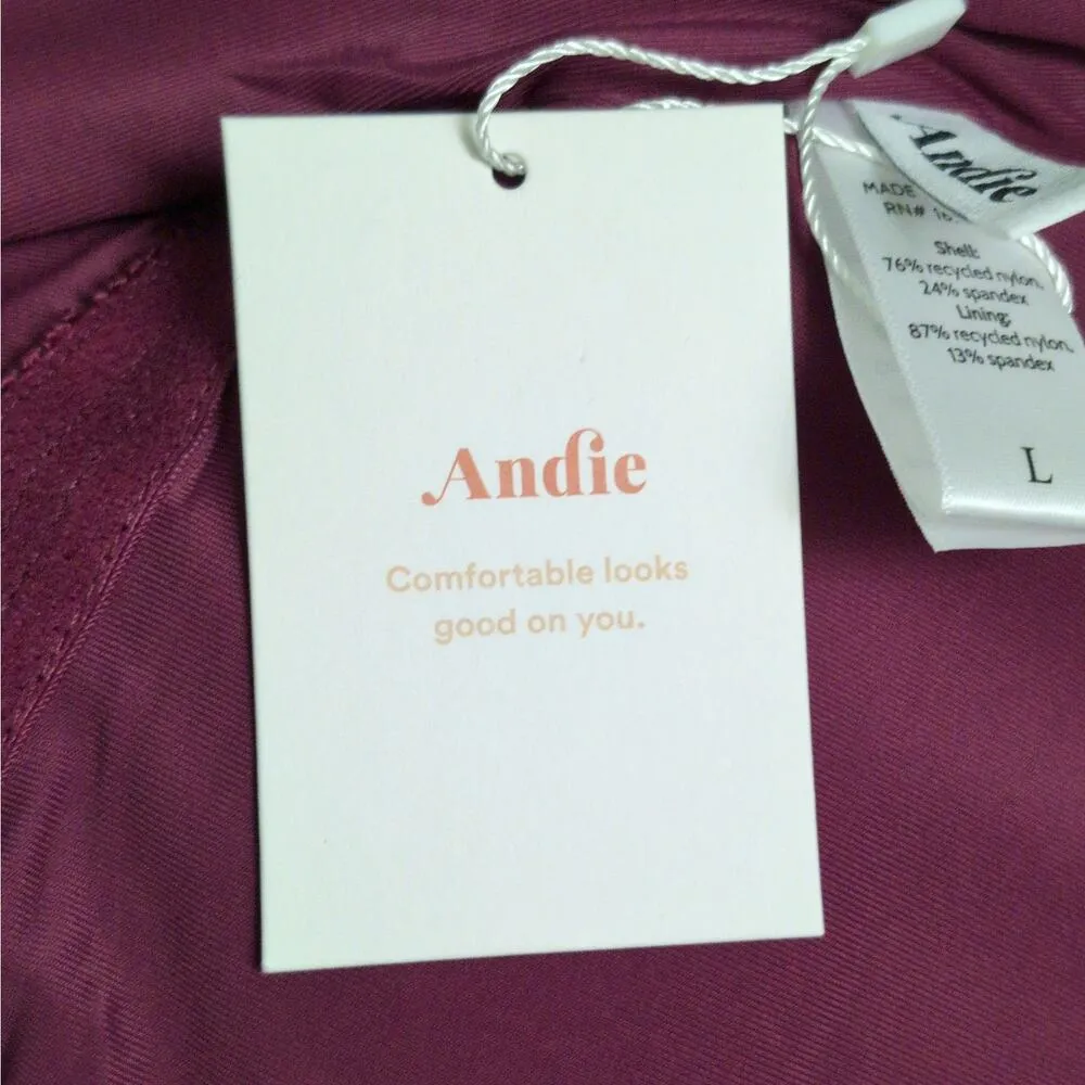 Andie The Santorini Plum One Piece Keyhole Cutout Adjustable New L - Image 9