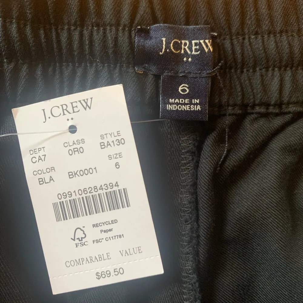 J.Crew  NWT women’s 6 navy jogger style pants Drawstring Elastic Waist Pockets - Image 5