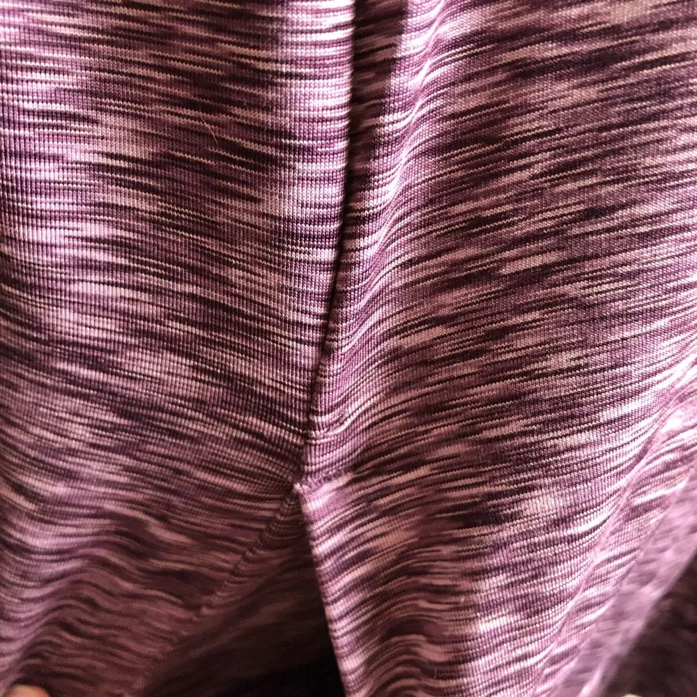Marika Sweatshirt Side Zip Purple Space Dye Top Sz XL EUC Winter Workout Piece - Image 6