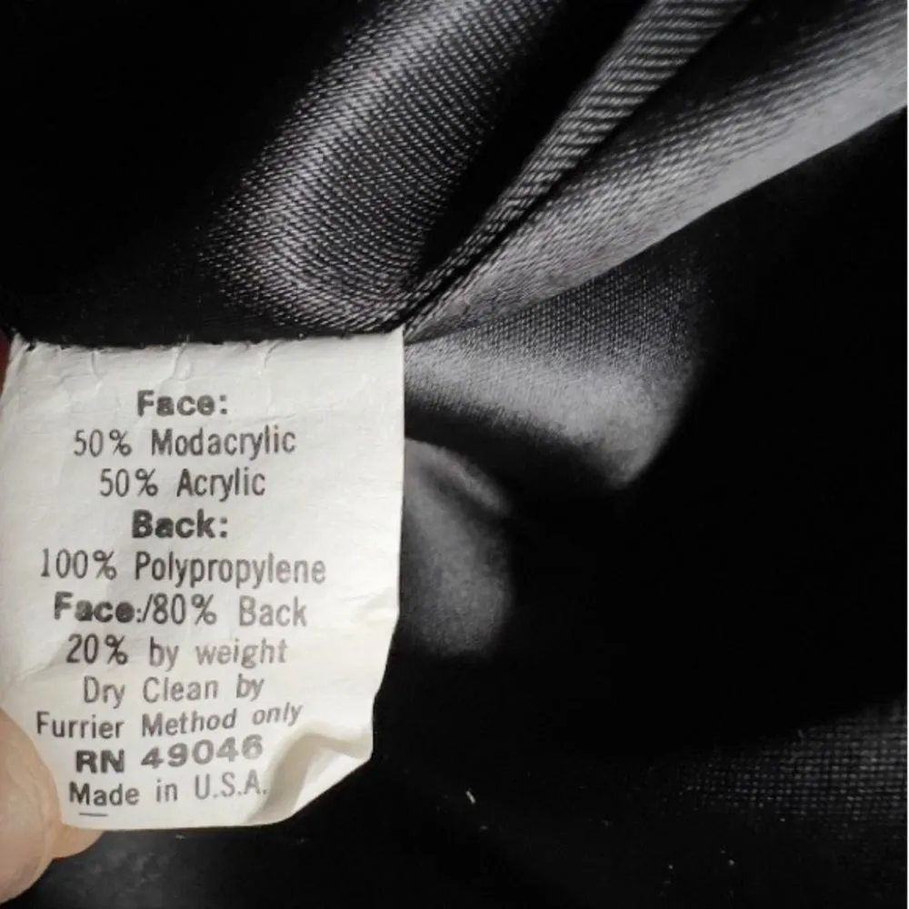 Vintage Style VI Ltd‎ Faux Fur Coat Size M - Image 6