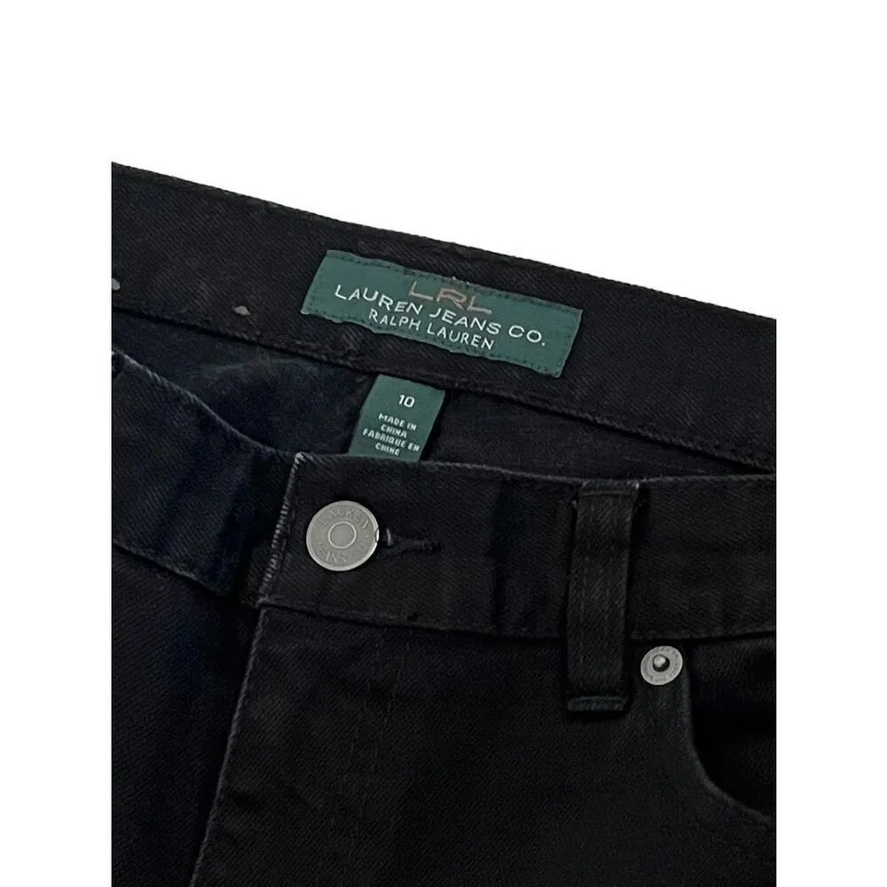 LRL Lauren Ralph Lauren Black Denim jeans size 10 - Image 4