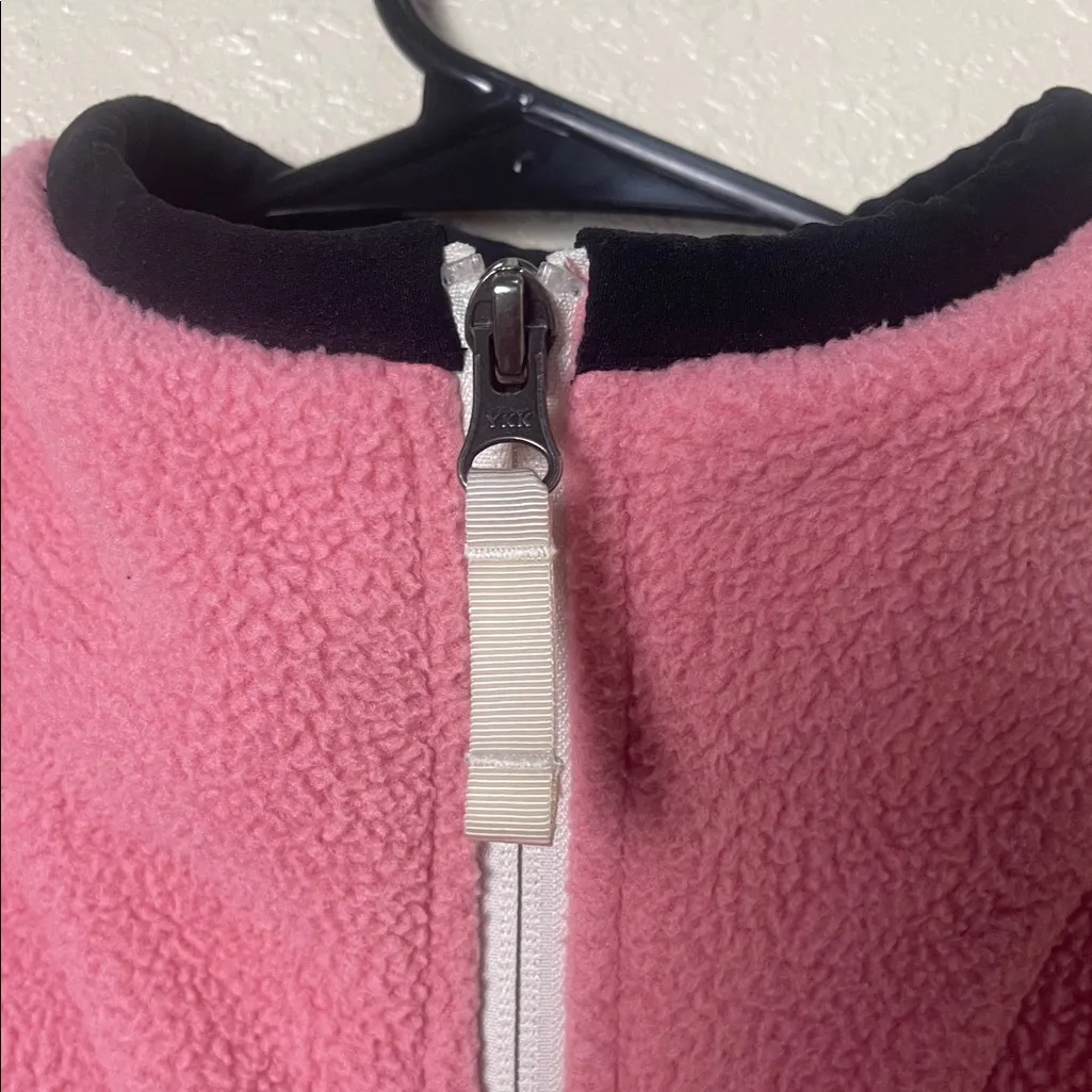 The North Face women’s Pink Zip-Up Fleece Jacket - Image 3