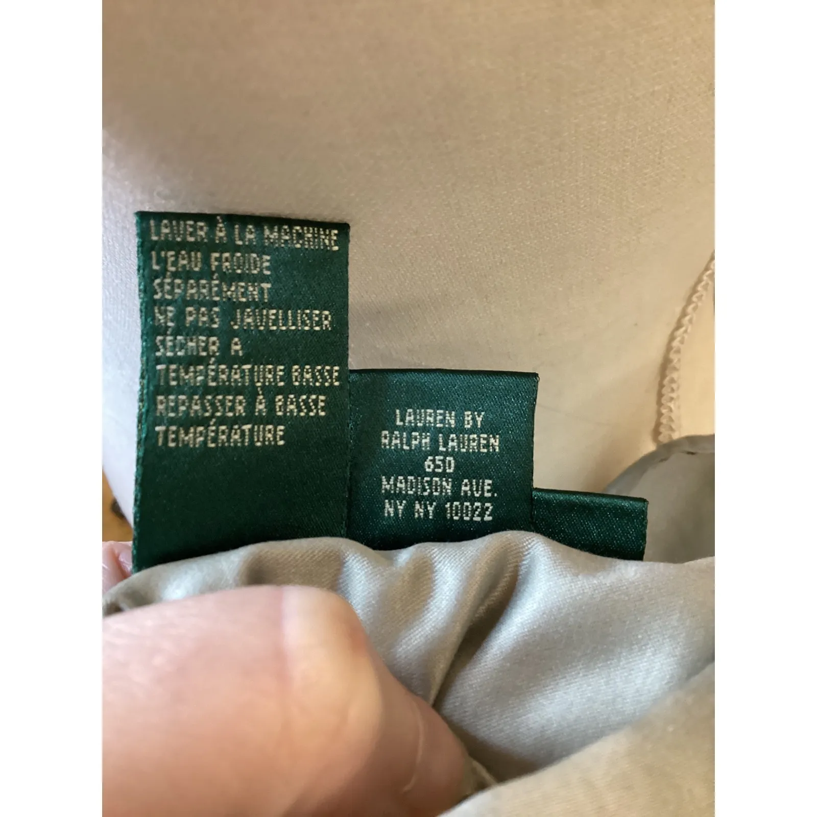 Ralph Lauren Reversible Quilted Vest Metallic Silver/Ivory Zip Up P/P Silver Size undefined - Image 7