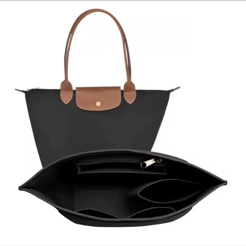 Longchamp Small Le Pliage Pouch Purse Felt Handbag Bag Insert Organizer - Image 2