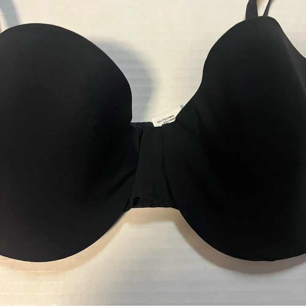 Hanro of Switzerland Bra Black Balconette Multiway Bra Sz 36B EUC - Image 2