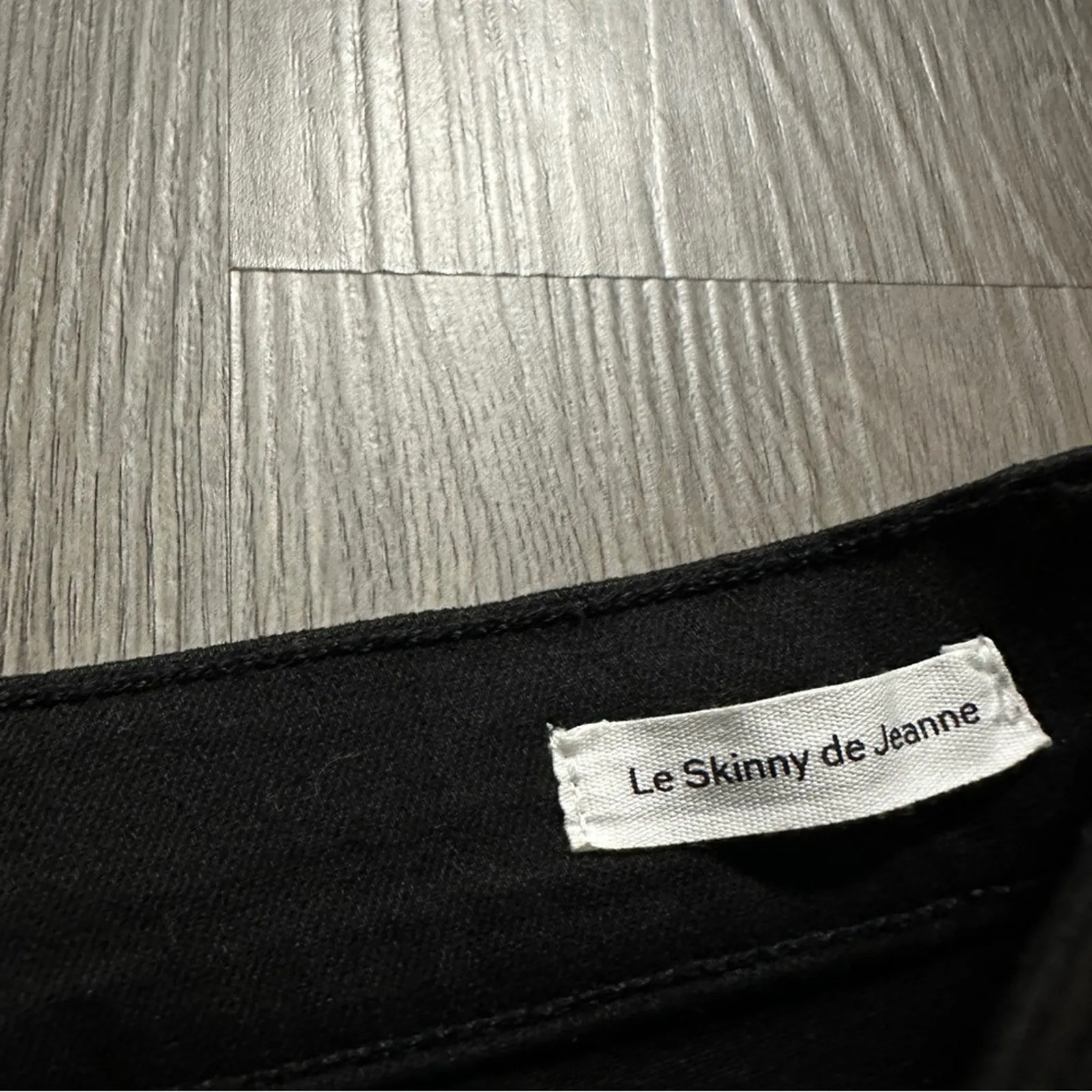 Frame Noir Coated Le Skinny de Jeanne Mid Rise‎ Black Skinny Jeans Size 26 - Image 7