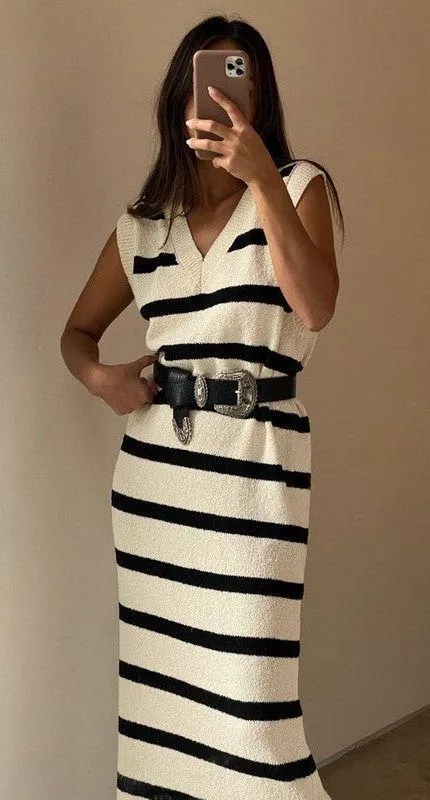As if Striped Knit Dress  - Image 4