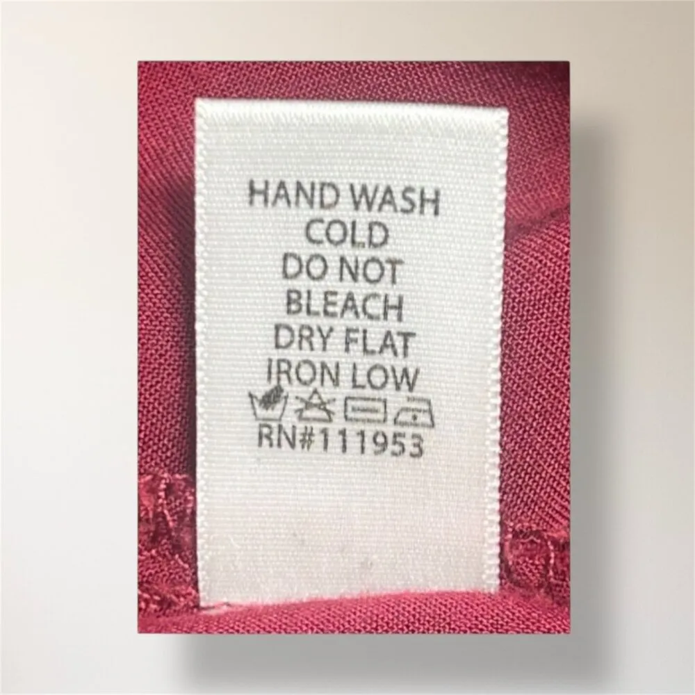 Active USA Red Collared Sleeveless Mini Shirt Dress High Low Hem Pocket Preppy S - Image 7