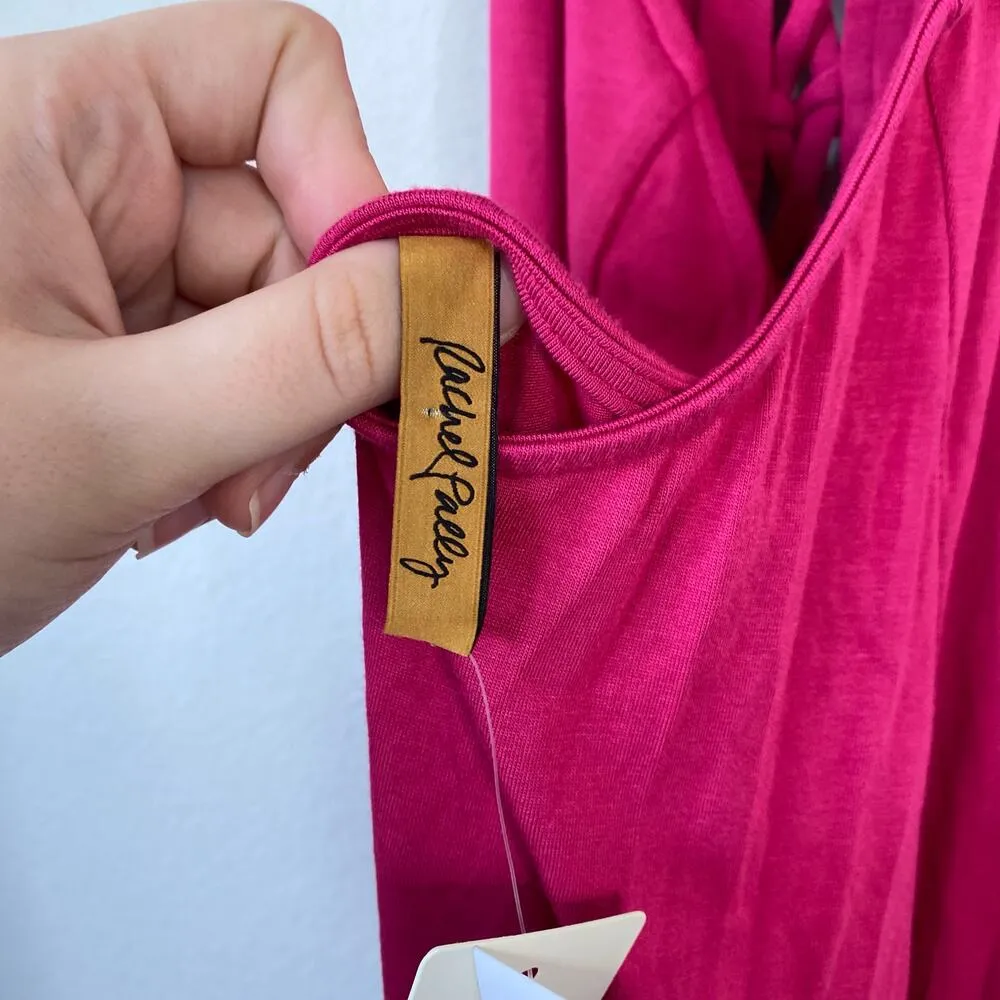 RACHEL PALLY Siren Dress Lover Hot Pink Size Medium NWT New Halter Mini Sexy - Image 5