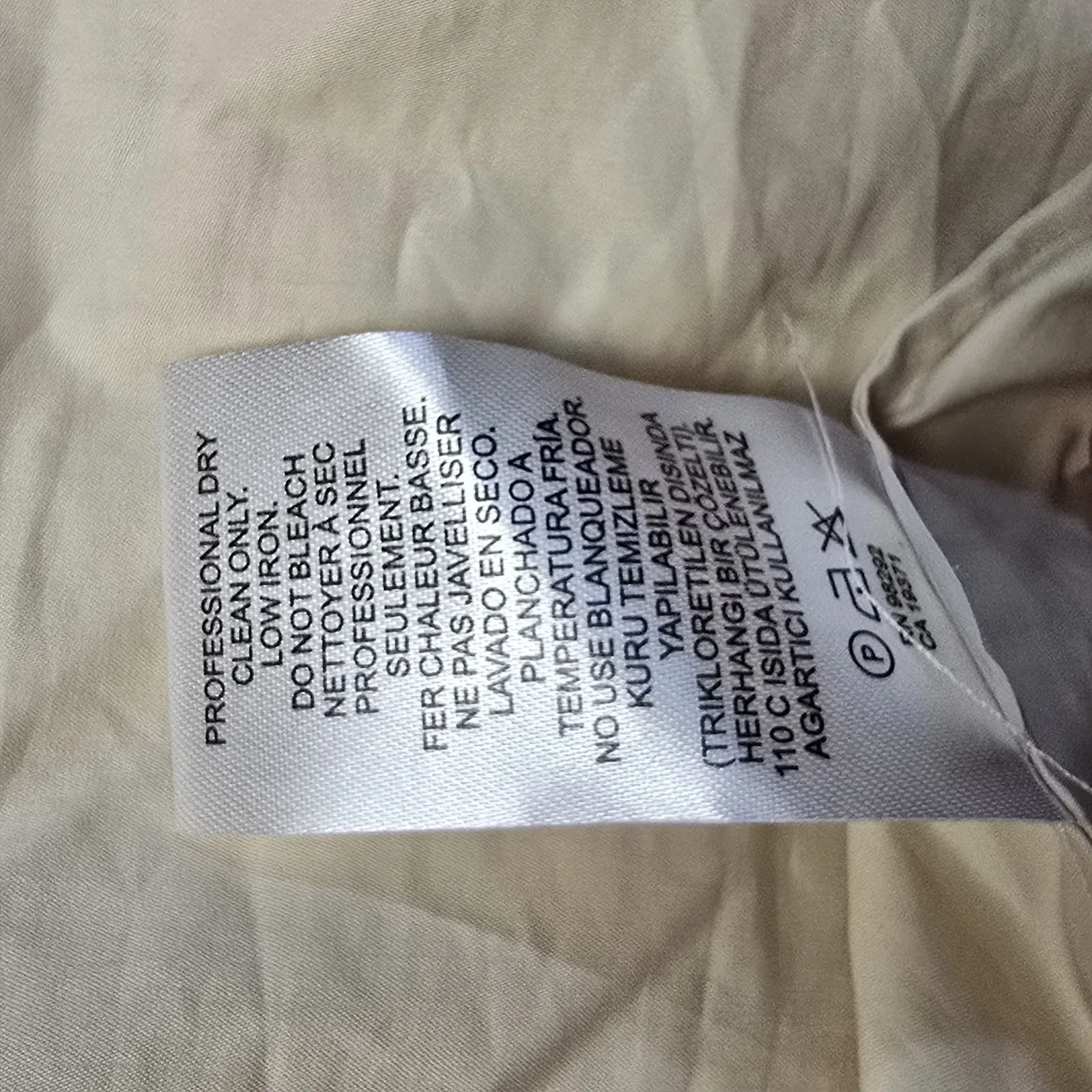 Tibi‎ Womens Size 12 Open Shoulder Long Sleeve Tunic Top Cream 100% Cotton NWT - Image 9