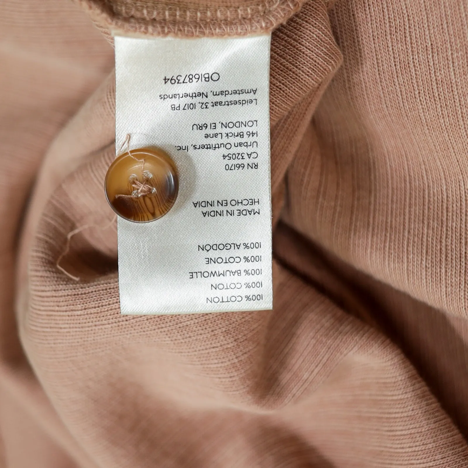 Pilcro Corduroy Shacket Duster Oversized Button Up Long Sleeve Mauve Size L - Image 7