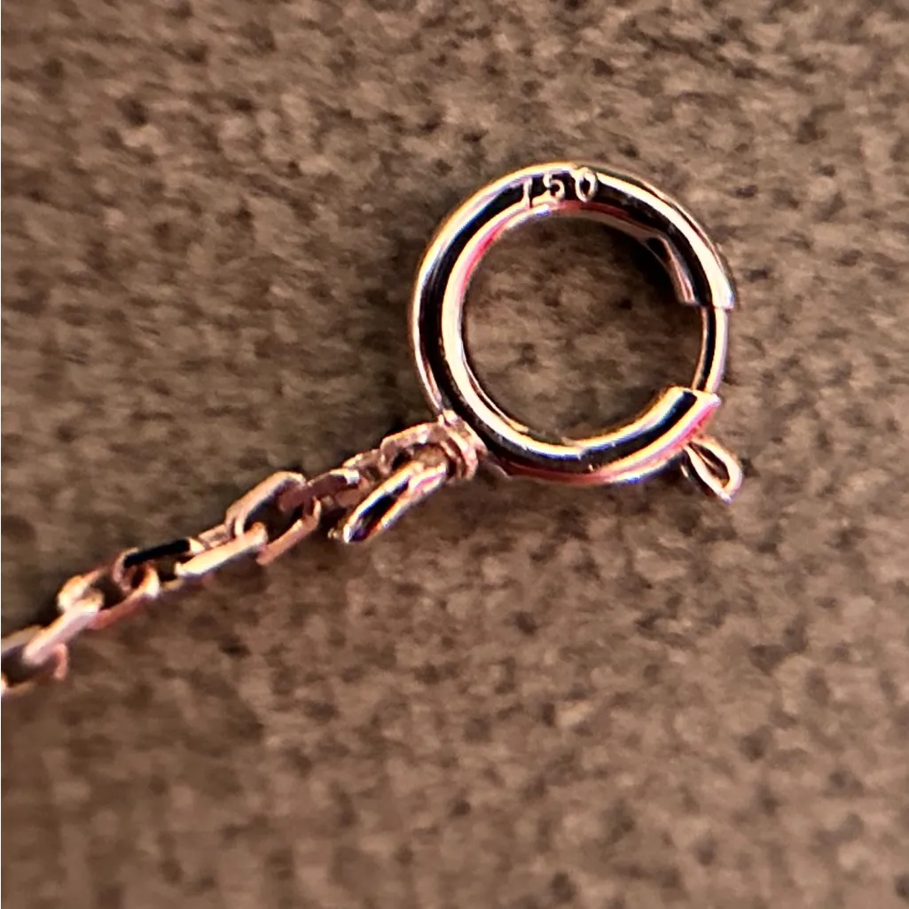 Brand New 18K Gold AntiWar Genuine Diamonds Convertible Anklet/Bracelet - Image 5