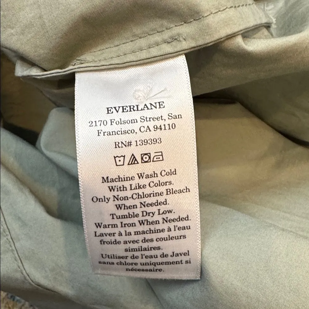 Everlane THE SUPIMA COTTON SHORT-SLEEVE SHIRT DRESS NWT 10 - Image 10