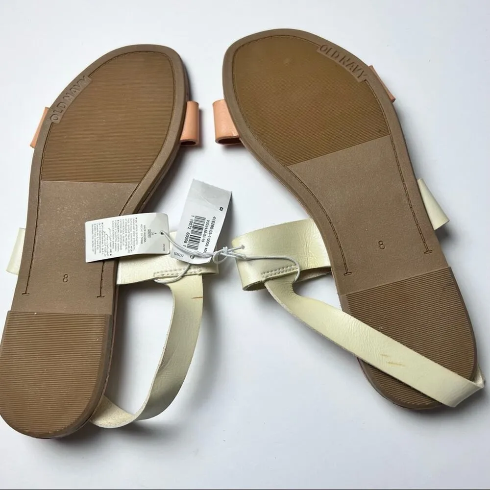 Old Navy Women's Casual Faux- Leather Vachetta Slingback Sandals  Sz 8 - Image 4