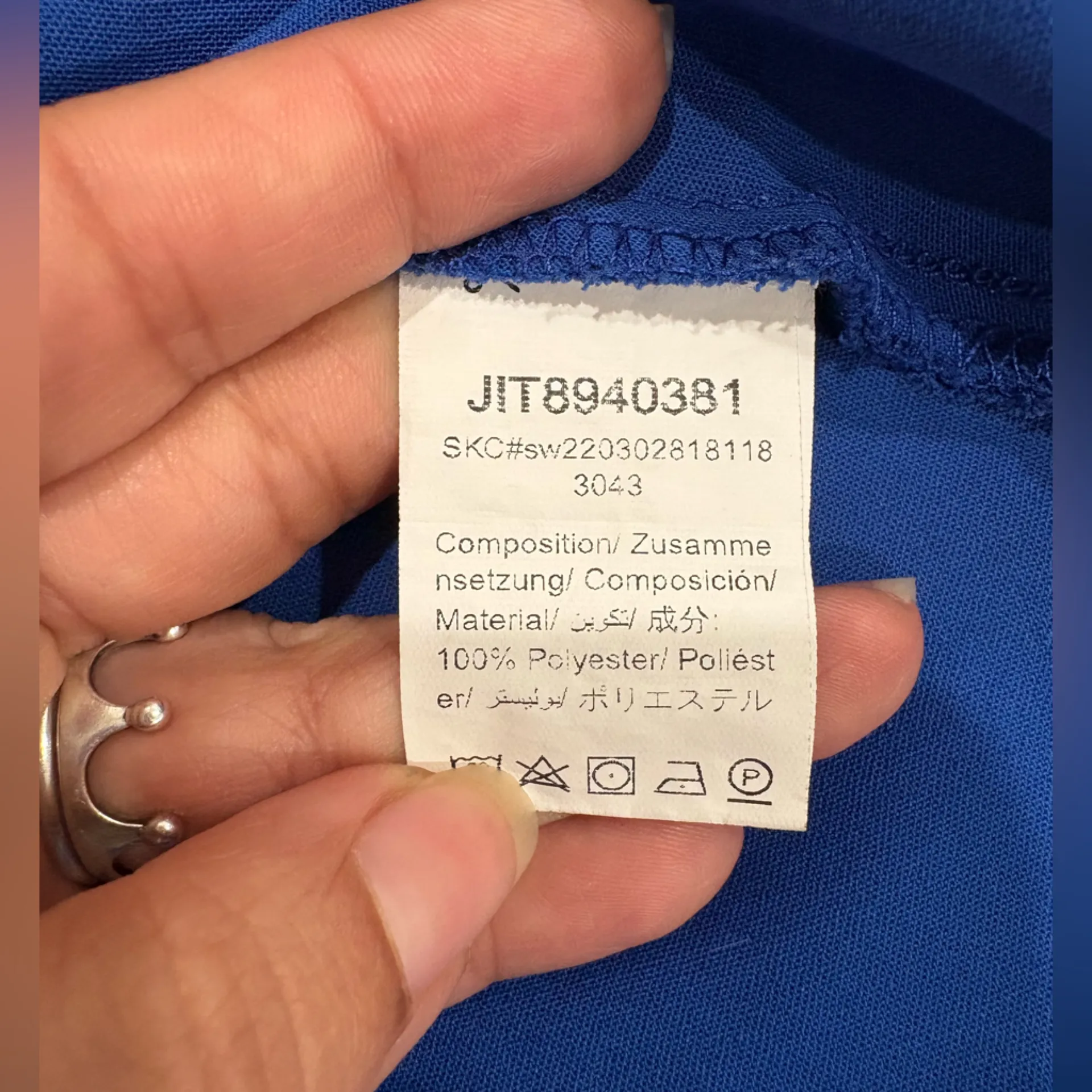 Royal Blue Dress Size XS - Image 7