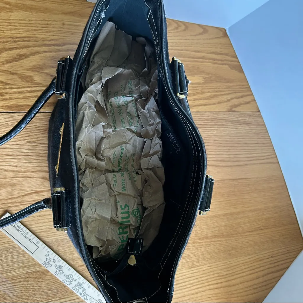 First Frost Wool Shoulder Bag by MZ Fair Trade 100% Wool Gray Blue Cream zipper - Image 4