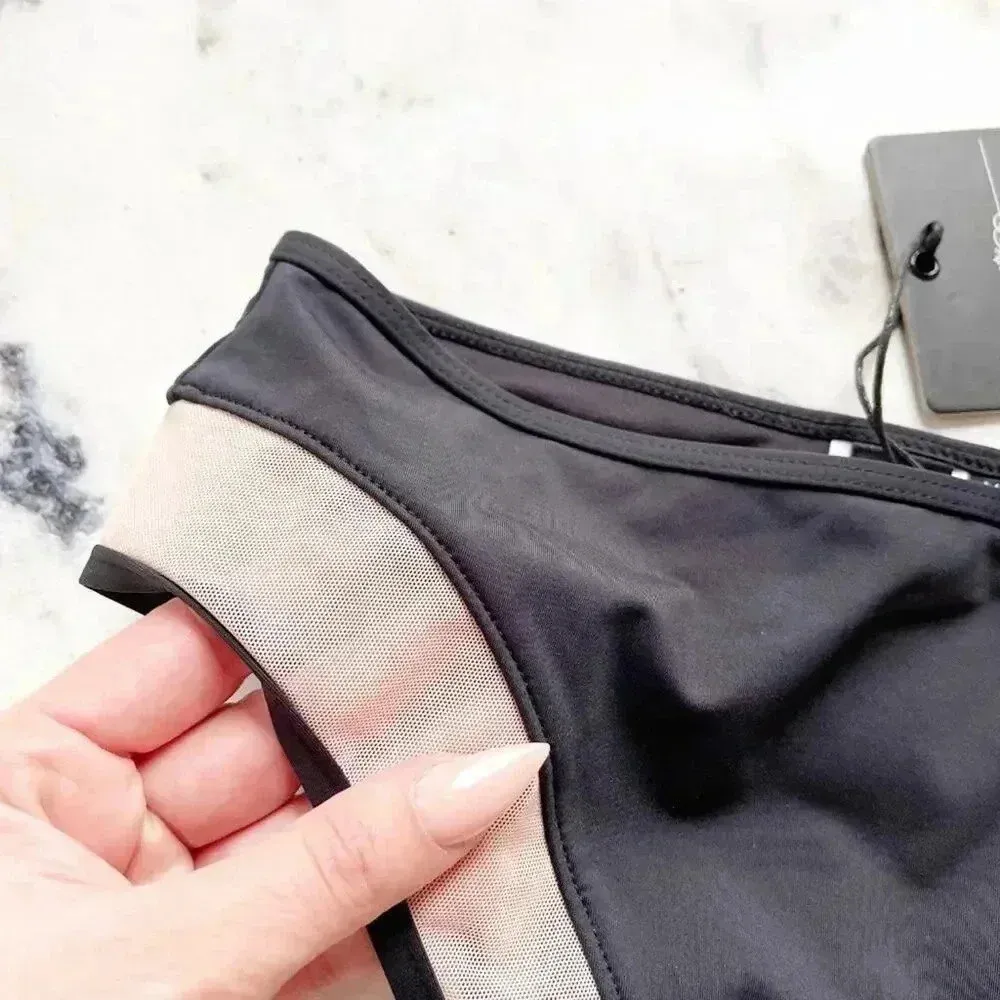 Evil Twin Black Illusion Mesh Bikini Bottom NWT Size XS - Image 7