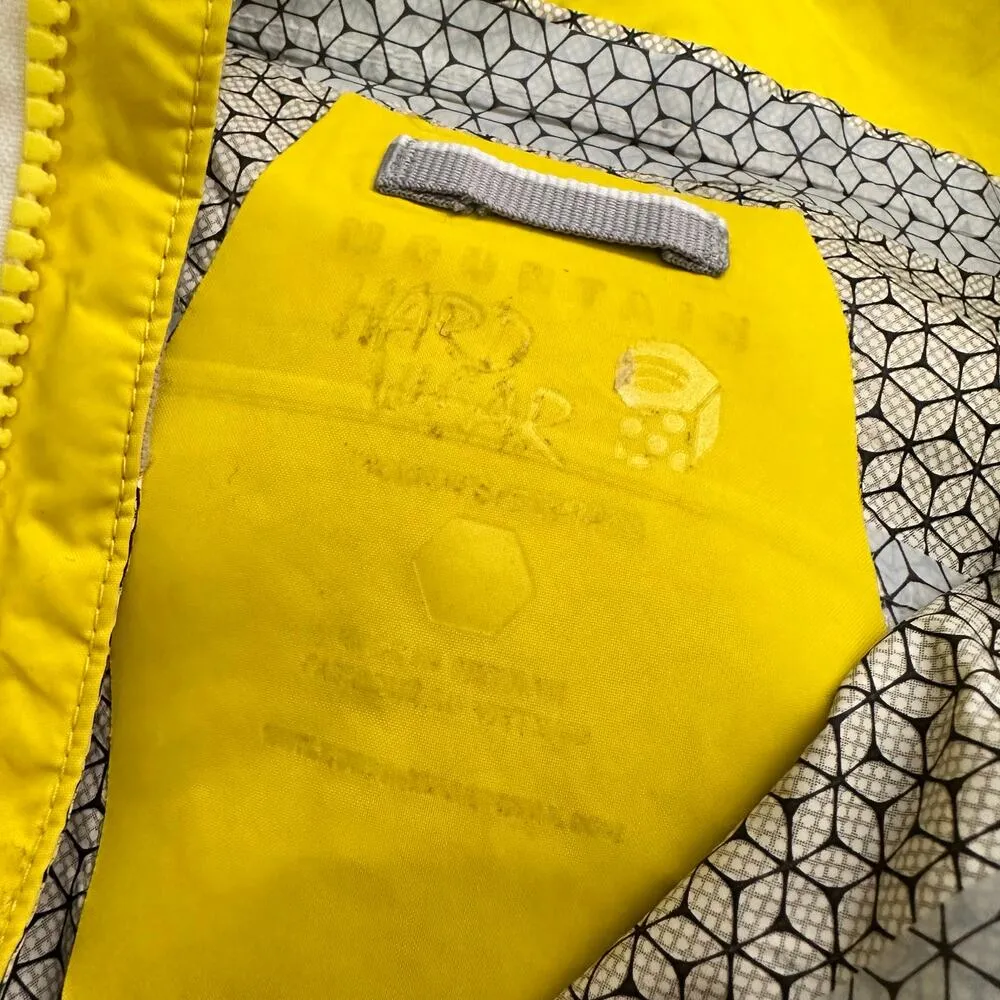Mountain Hardwear Womens size Small Plasmic Ion Rain Jacket Yellow 1572591 - Image 7