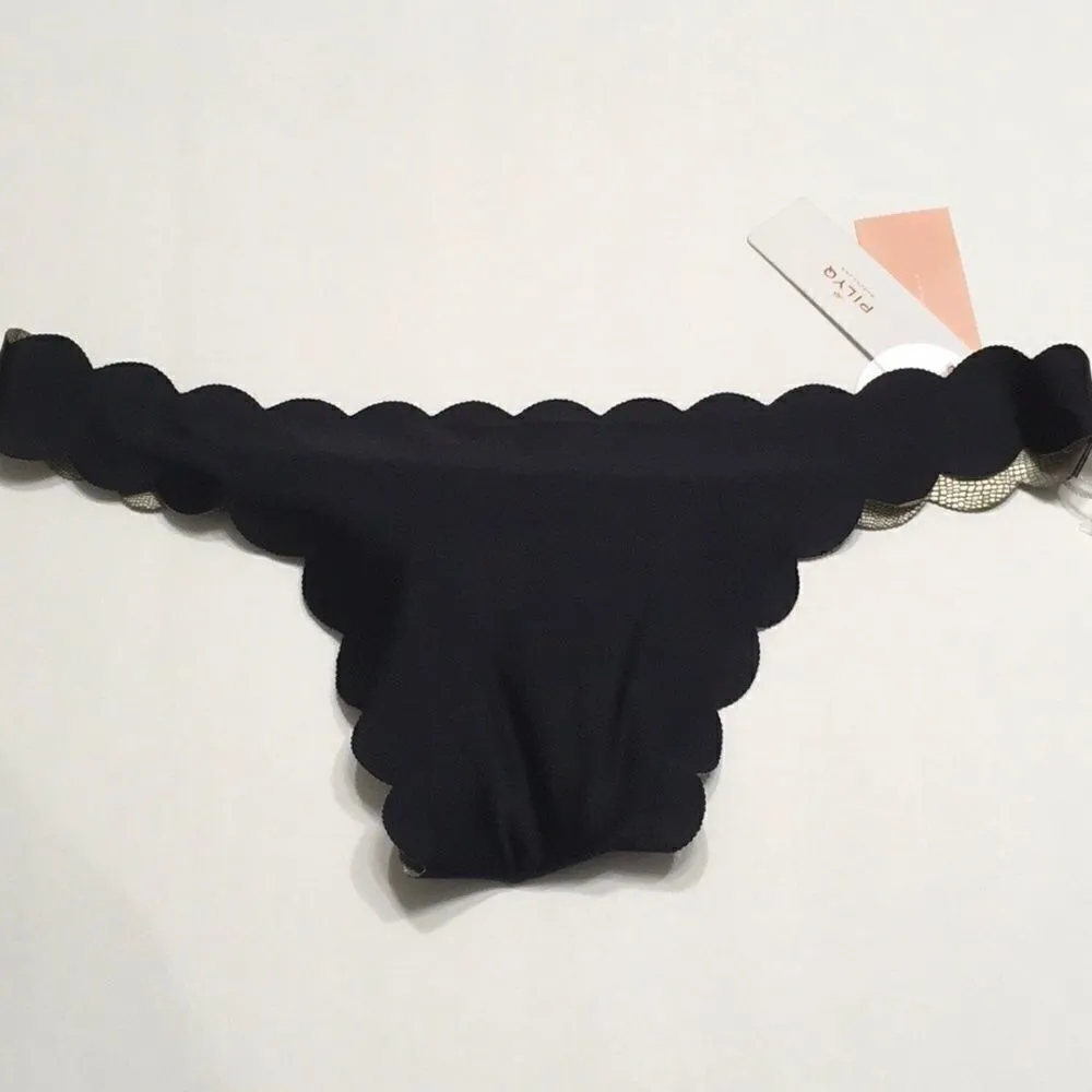 PILYQ metallic snakeskin teeny bikini. NWT - Image 9