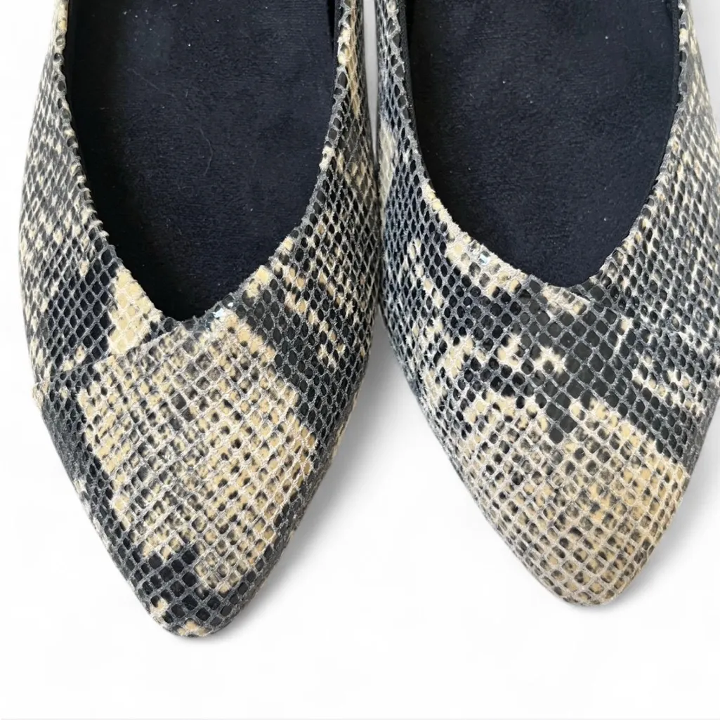 Vionic Caballo Ballet Flats Dress Shoes Snakeskin Sz 10 - Image 2