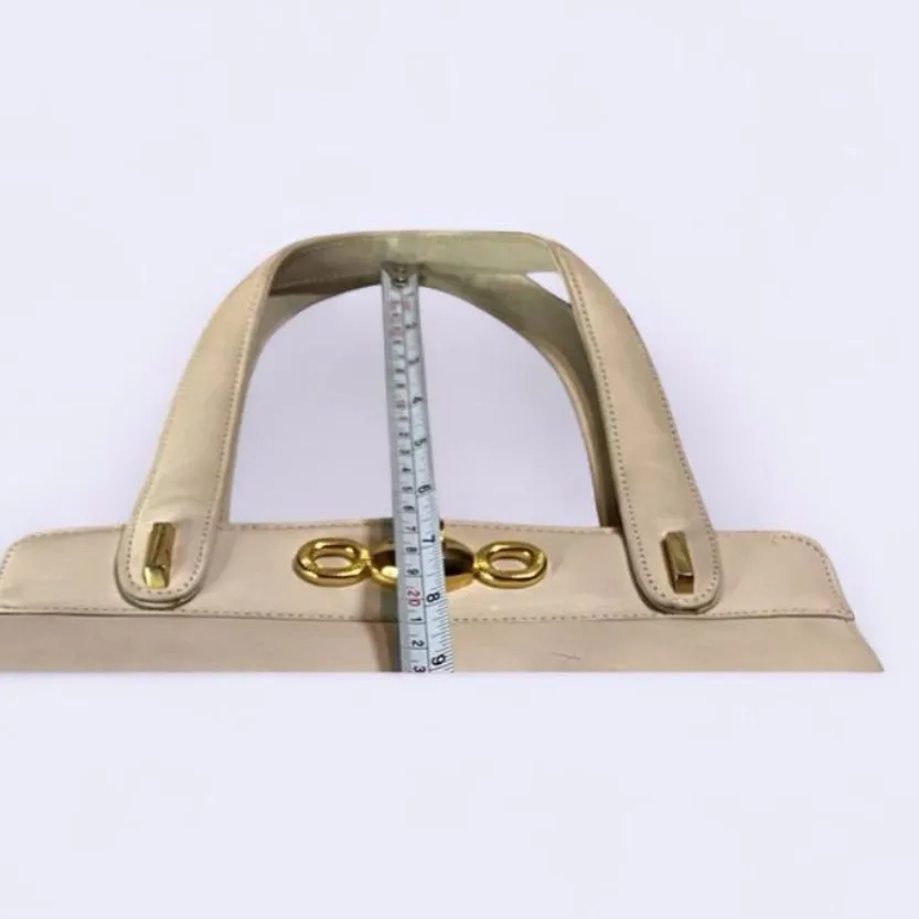 Vintage Leather Turn Lock Handbags 60s - Image 7