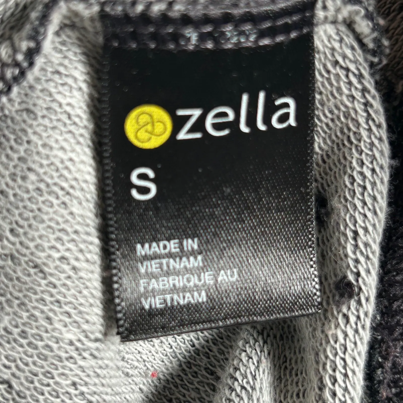 Zella Heathered Grey Knit Cowl Neck Hoodie Thumbhole Cuffs Athleisure Size S - Image 6