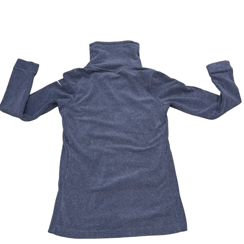 Nike Women's Therma Fit Blue Fleece Turtleneck Tunic Sweatshirt size Small - Image 6