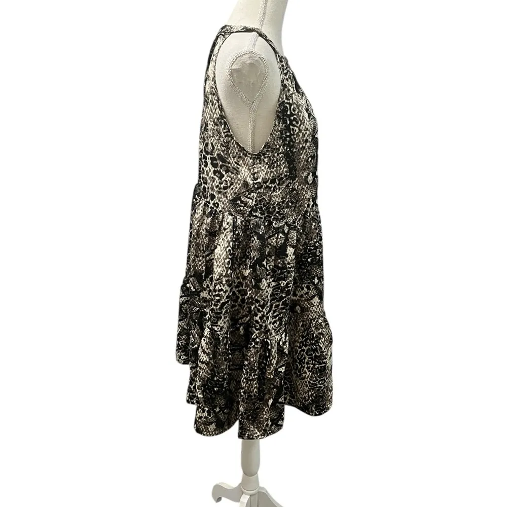 NWT Hayden Los Angeles Leopard Snake Animal Print Sleeveless Baby Doll Dress S - Image 5