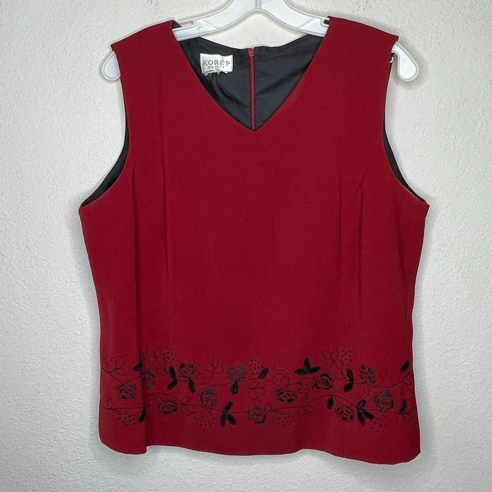 Vintage Koret Petites Blazer Top Set Black Size 18P - Image 8