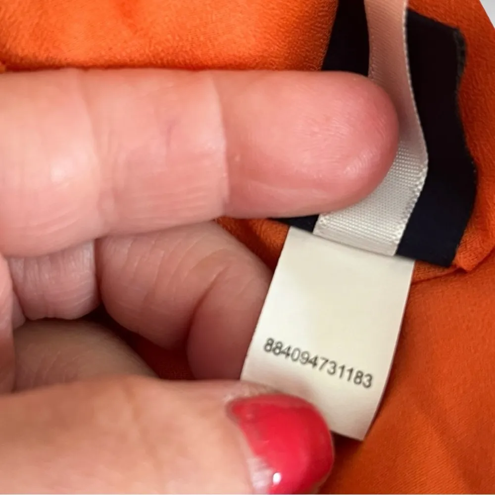 CHAPS Orange Floral Tiered Flowy Maxi Skirt Small | NWOT - Image 7