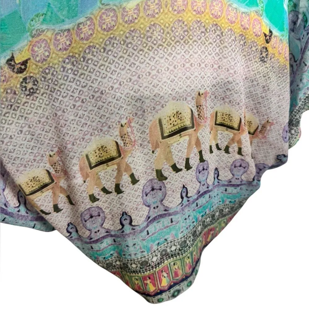 Camilla Silk Open Front Cardigan crystals one size - Image 7