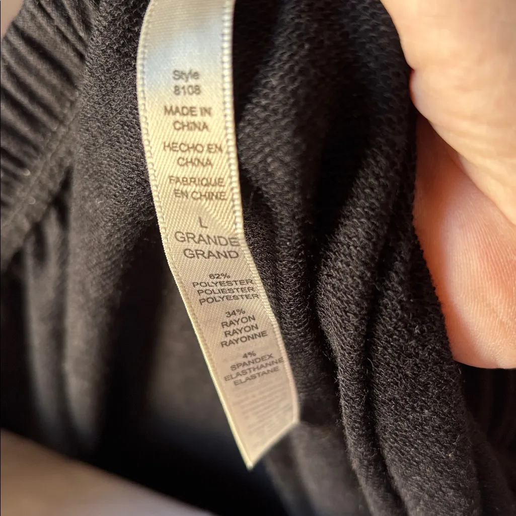 Ahh dreams Black Relaxed Fit lounge Pants large - Image 4