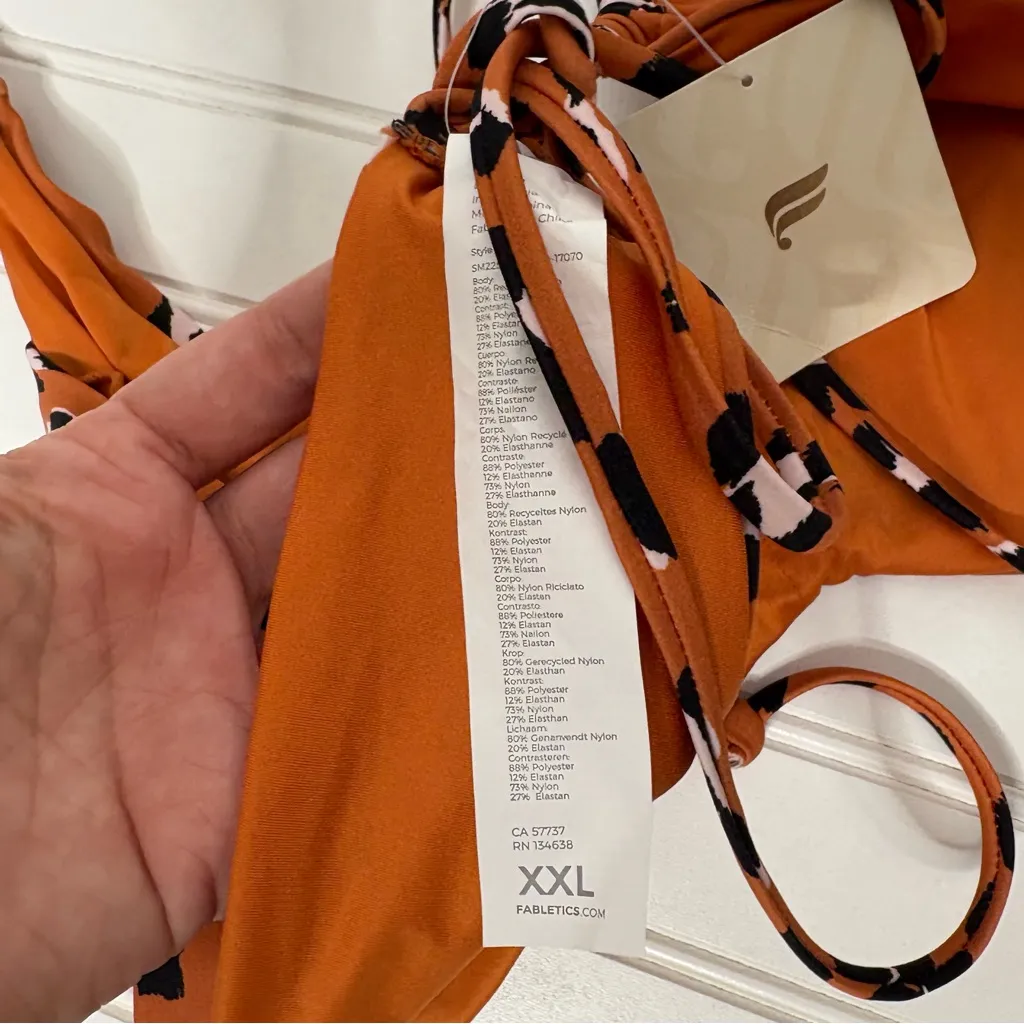 Fabletics  NOA Scoop Neck Bikini Top NEW - Image 6