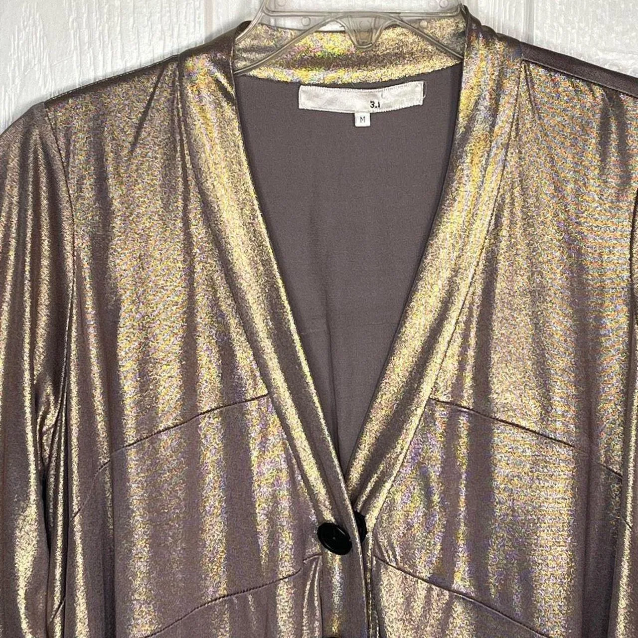 3.1 Phillip Lim Metallic Bronze Suit Jacket - Image 2