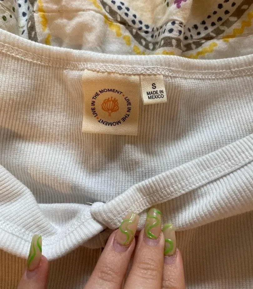 TJ Maxx Live In The Moment White Bodysuit - Image 2