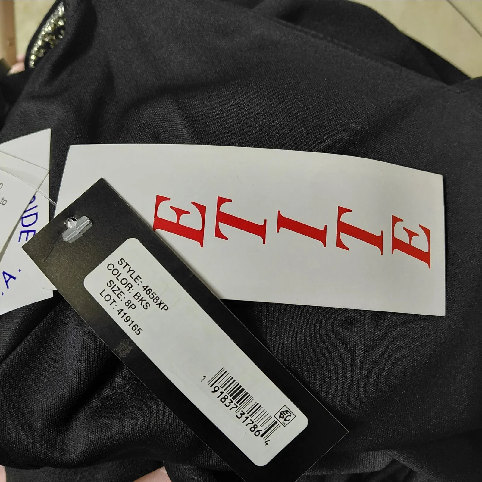 Xscape Women's Cocktail Party Dress Size 8P Black Midi Wedding Guest Night Out - Image 10