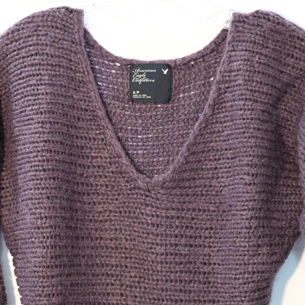 sweater Deep Purple v neck Size S - Image 3
