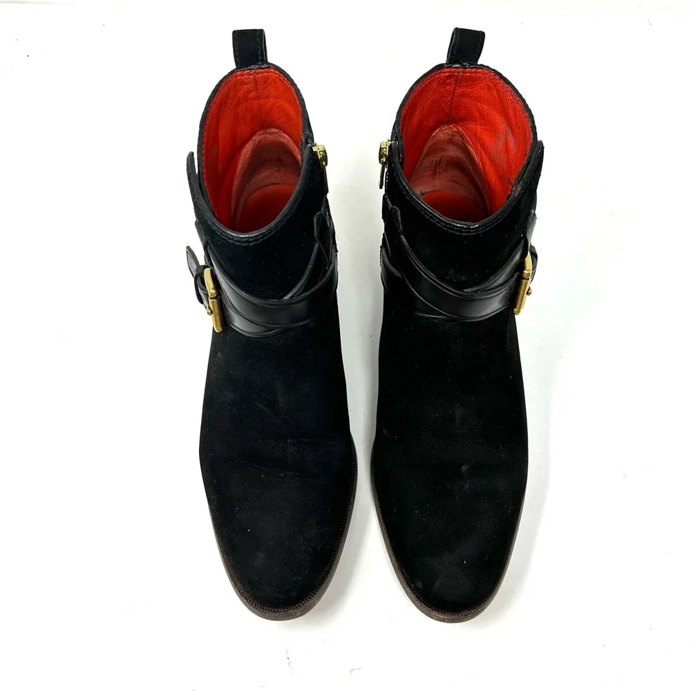 COACH Leoda Suede, Leather ankle booties, size 8 - Image 7