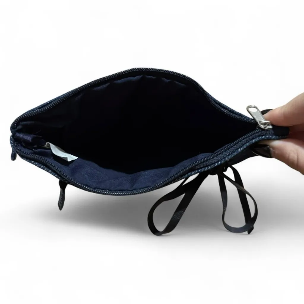 Vintage Y2K Mary Kate and Ashley Blue Denim Wristlet Clutch Purse, 7.5” x 6” - Image 3