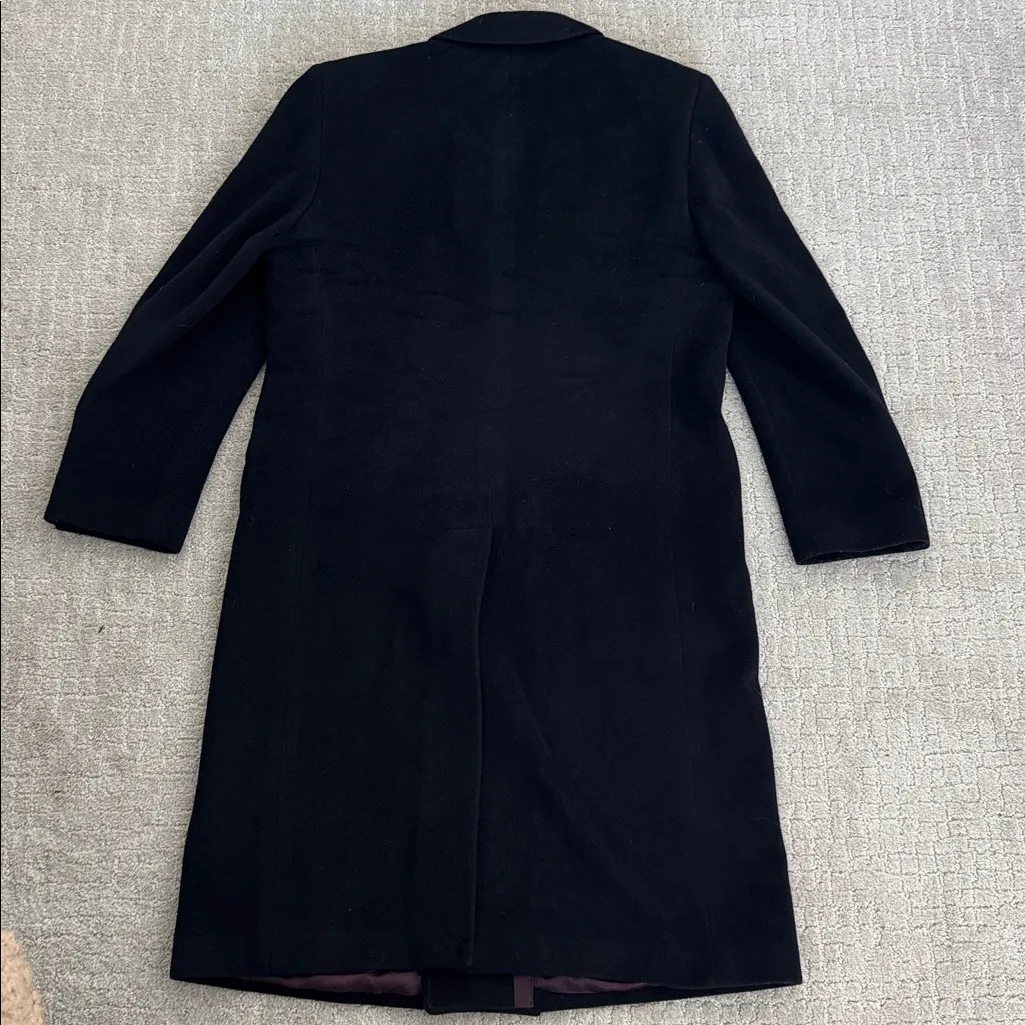 Oleg Cassini Cashmere blend full length over coat double breasted duster jacket - Image 8