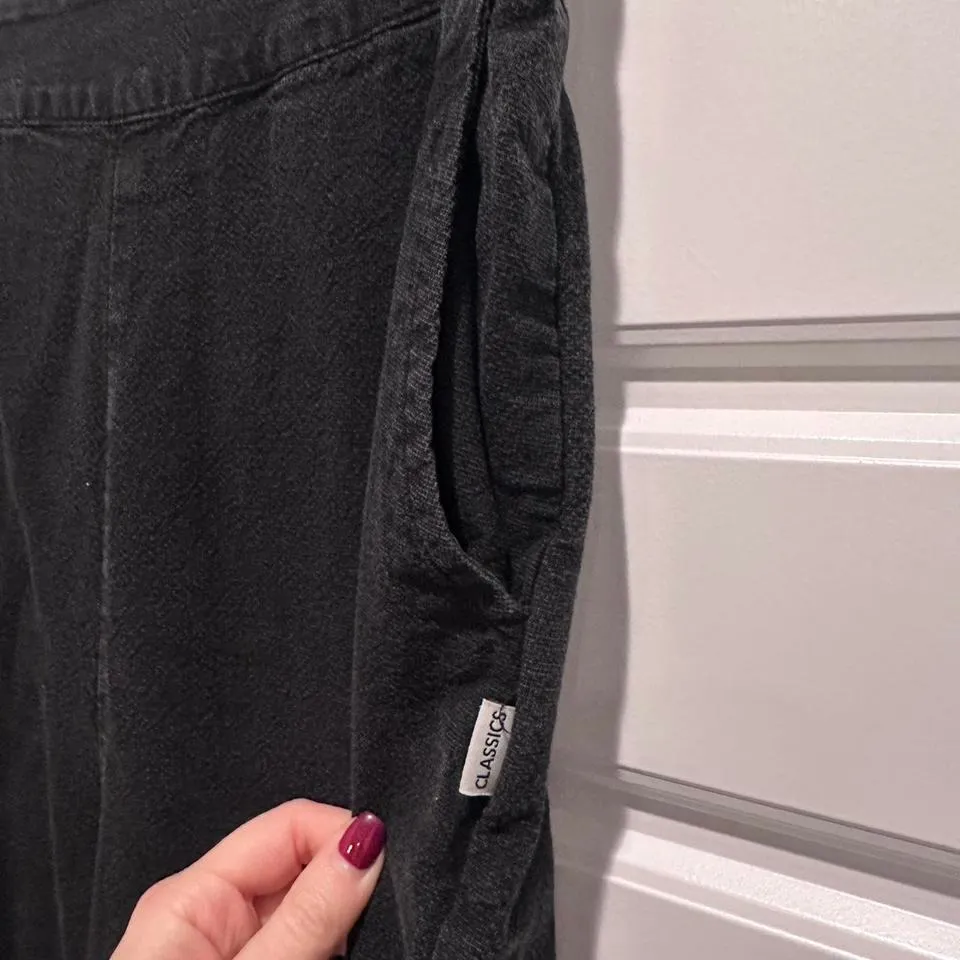 Rhythm Black Classic Pull On Pants Size 2 Cotton Rayon Boho Beach Vacation - Image 5