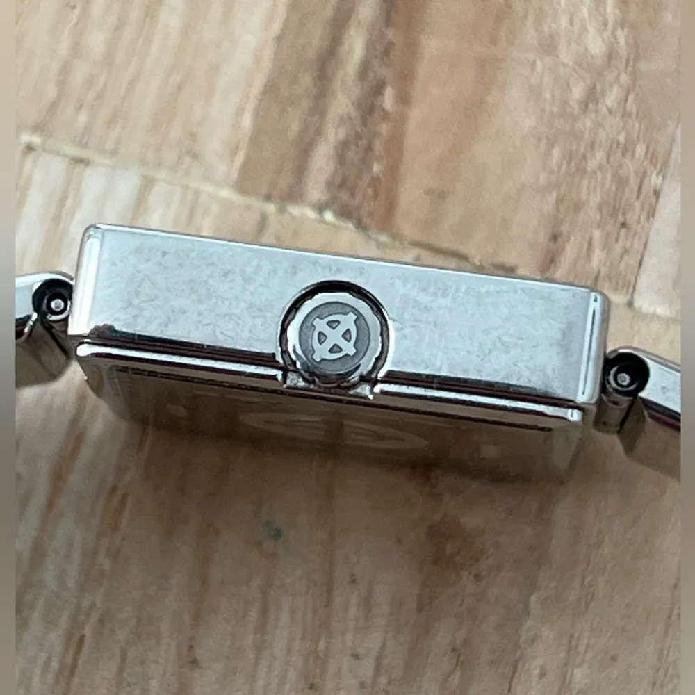 Zodiac Rare Luxury Ladies Watch Checkered Gray Metal Dial Stainless Bracelet - Image 9