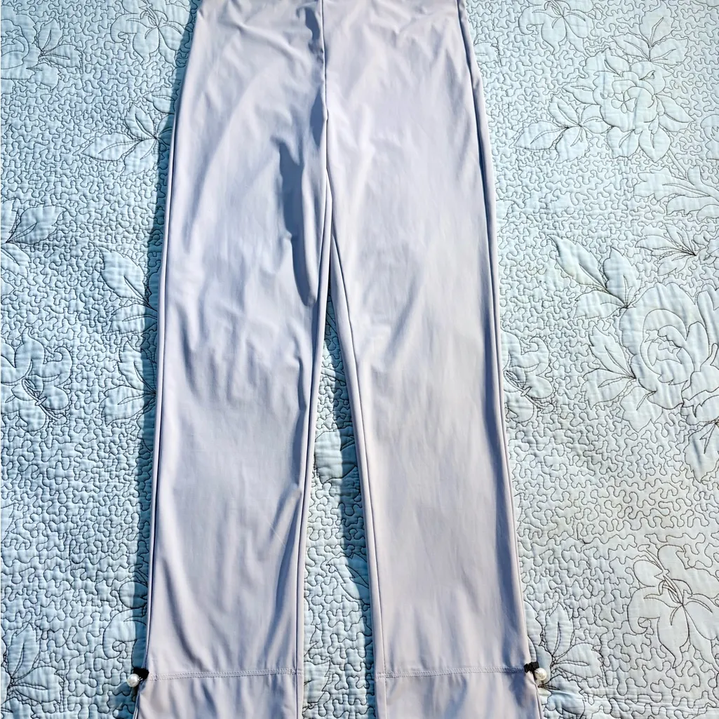 NWT I C by Connie K Pearl Detail Pull On Ankle Pants in Light Gray Sz Small🧡 - Image 15