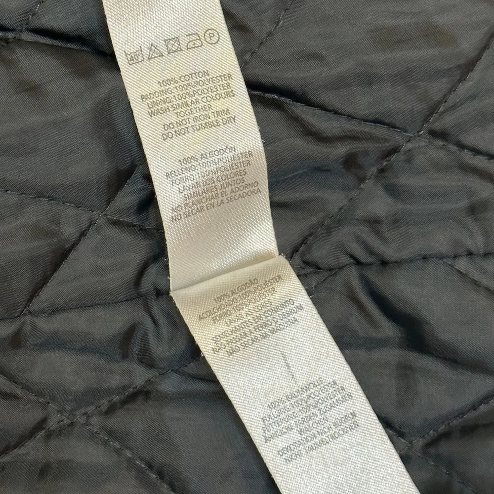 Vintage 90s Denim Co. Spanish-Designed Bomber Cargo Utility Jacket - Navy - M - Image 12