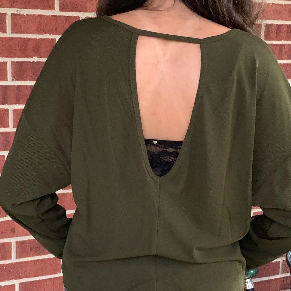 Olive Top M Green Size M - Image 2