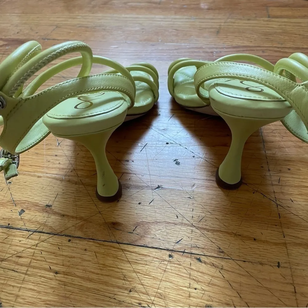 Sam Edelman Neon Green Strappy Heels Size 7.5 - Image 4